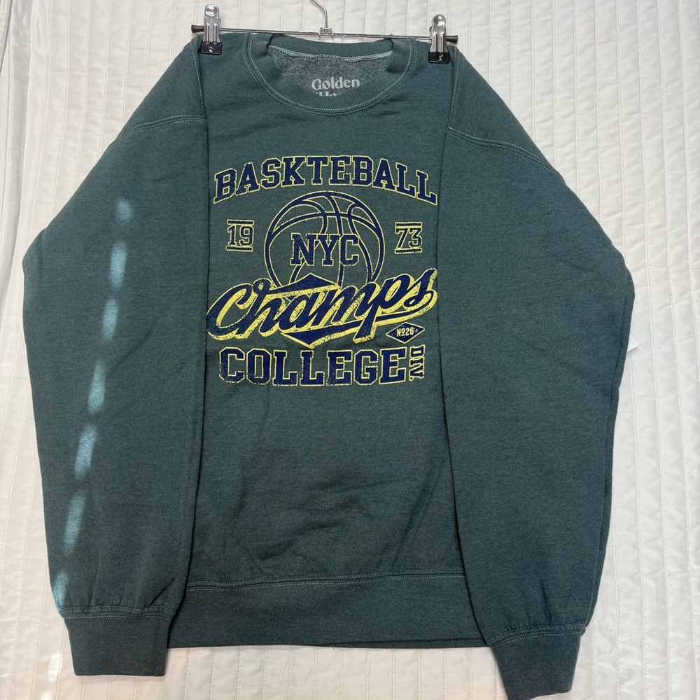 Women’s Urban Outfitters Teal Basketball Champs Crewneck Sweater